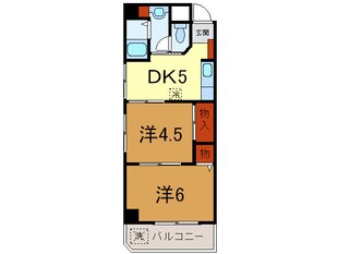 吉本マンションの物件間取画像